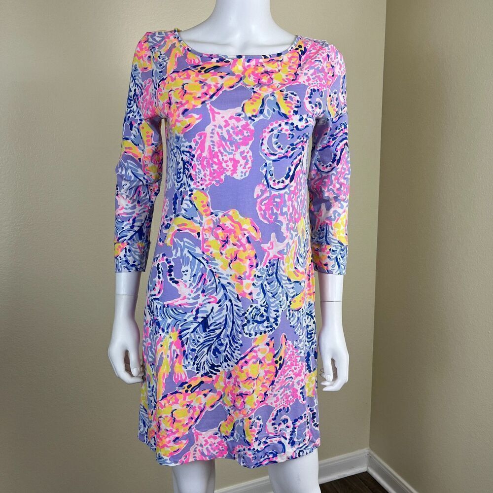 Lilly Pulitzer Womens Size S Marlowe Shift Shirt Dress Pima Cotton Preppy Resort - Picture 13 of 14
